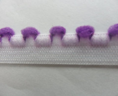 Резинка ажурная № 528 помпон 12мм