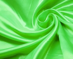 Атлас Сатин 100% п/эстер 100гр/м погон гладь (Черный) (Салатовый)
