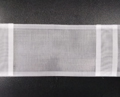 Шторная тесьма 100мм №1011 органза, трубная лента  2 нитки (кор.18 шт по 50 метр)