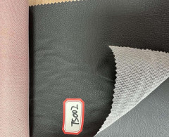 Искусственная кожа пвх TS 002 толщина 0.55±0.05мм, вес 368+/-80гр, шир 140см,100%п/э, рулон 40м (Черный)