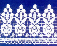 Кружево № 7505542 шир 75мм(уп.9м)