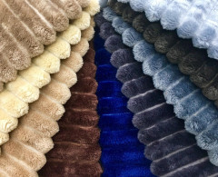 Ткань Ультра софт жаккард однотонный 100% п/эстер 270-280гр/м2, шир.205см